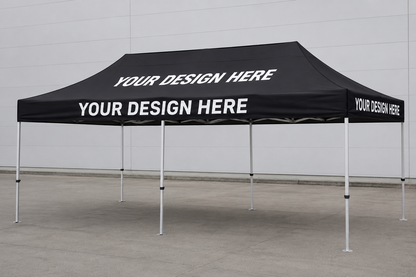 Custom 10x20 canopy product photo with Your Design Here print