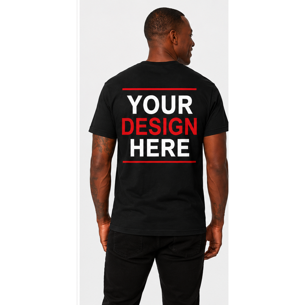 Custom tee full back product photo